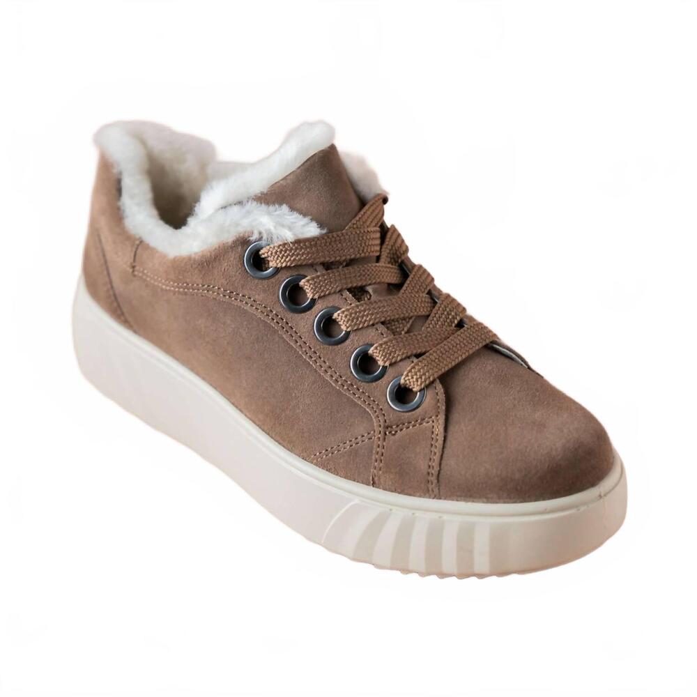 NEW ARA women's mikky sneaker in sesame suede